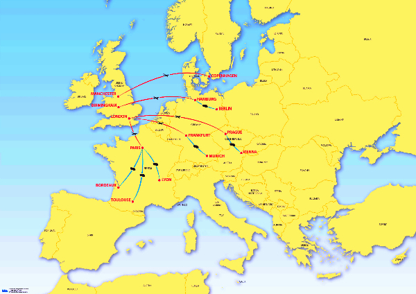 Europe Routes