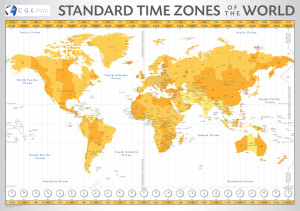 World Time Zone Map 1