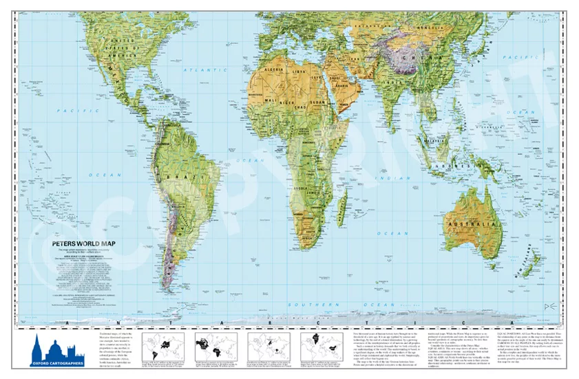 Peters Projection Map