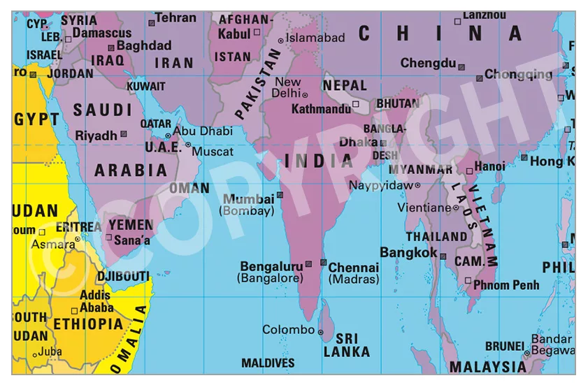 Peters Projection Map